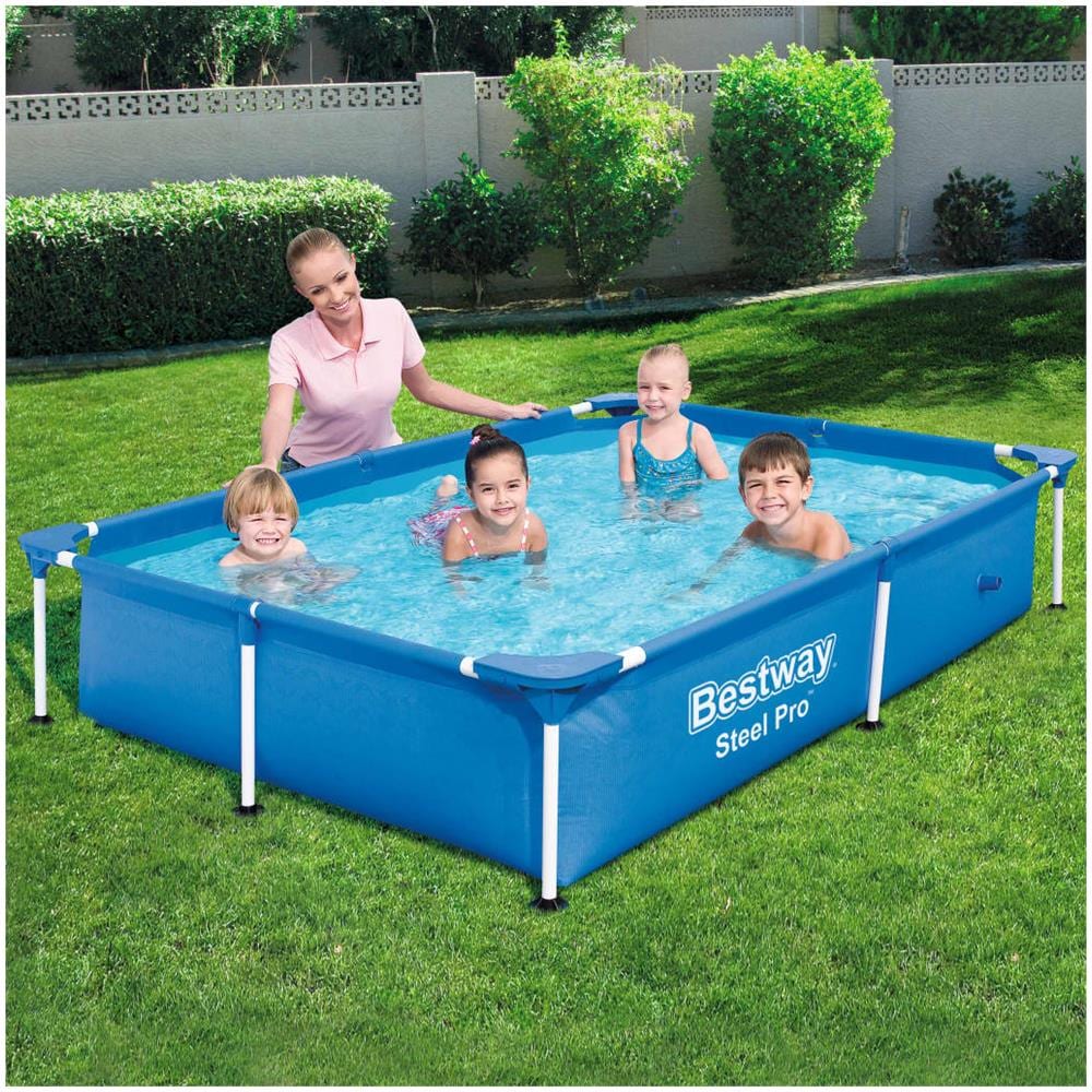 Piscina Steel Pro Con Telaio In Acciaio 221x150x43 Cm 56401 - Foto 1