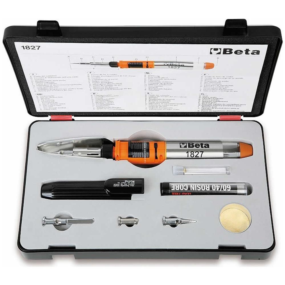 Saldatore A Gas Con 7 Accessori In Valigetta 1827 / k Beta - Foto 1