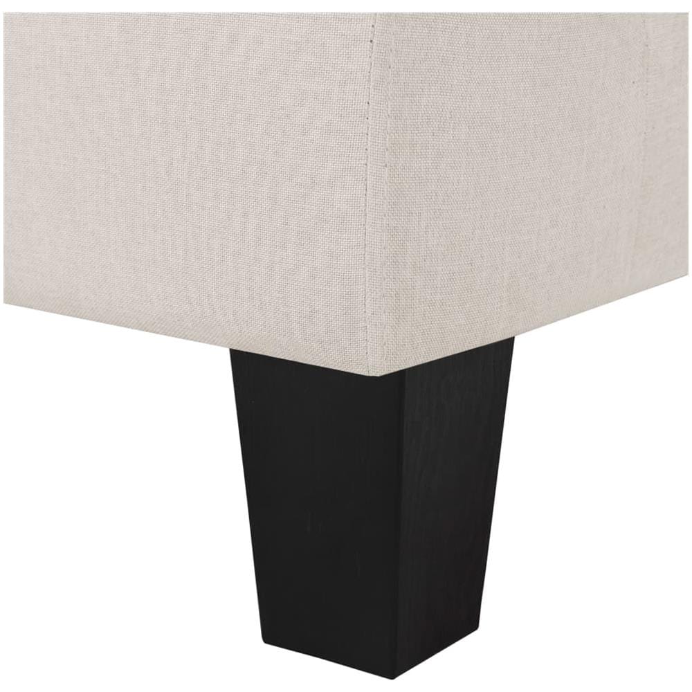 Divano A 4 Posti Crema In Tessuto - Foto 8