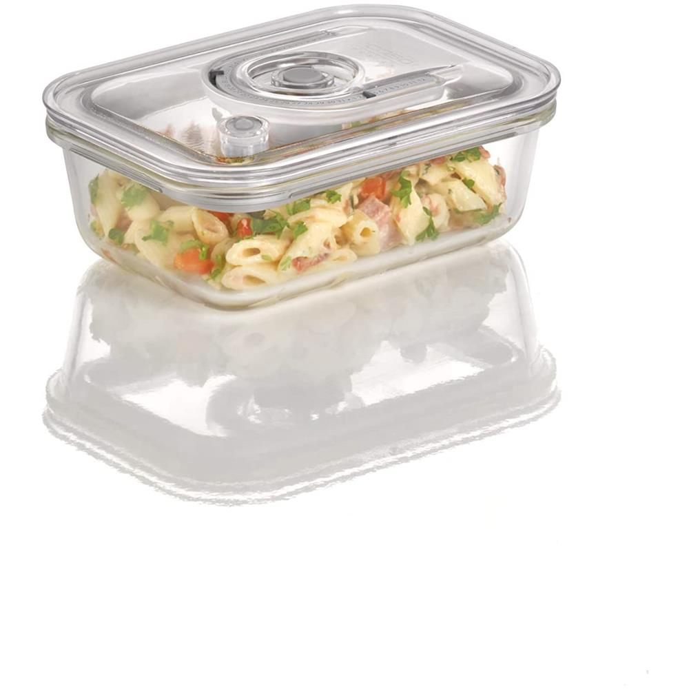 Contenitore Sottovuoto In Vetro Di Alta Qualità Con Coperchio In Tritan Rettangolare Capacità 600 Ml - Foto 3