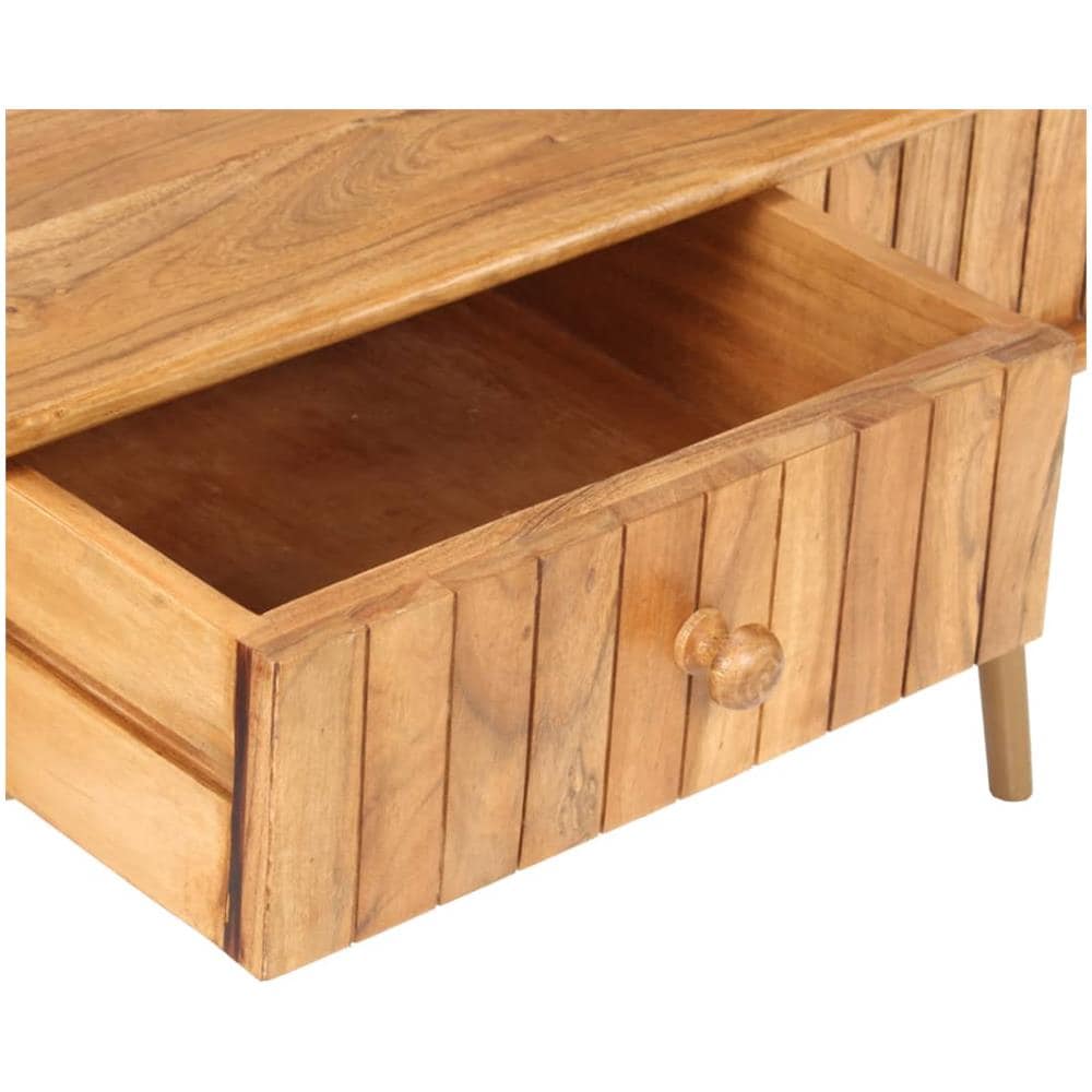 Tavolino da Salotto in Legno Massello 110x60x45 cm - Foto 8