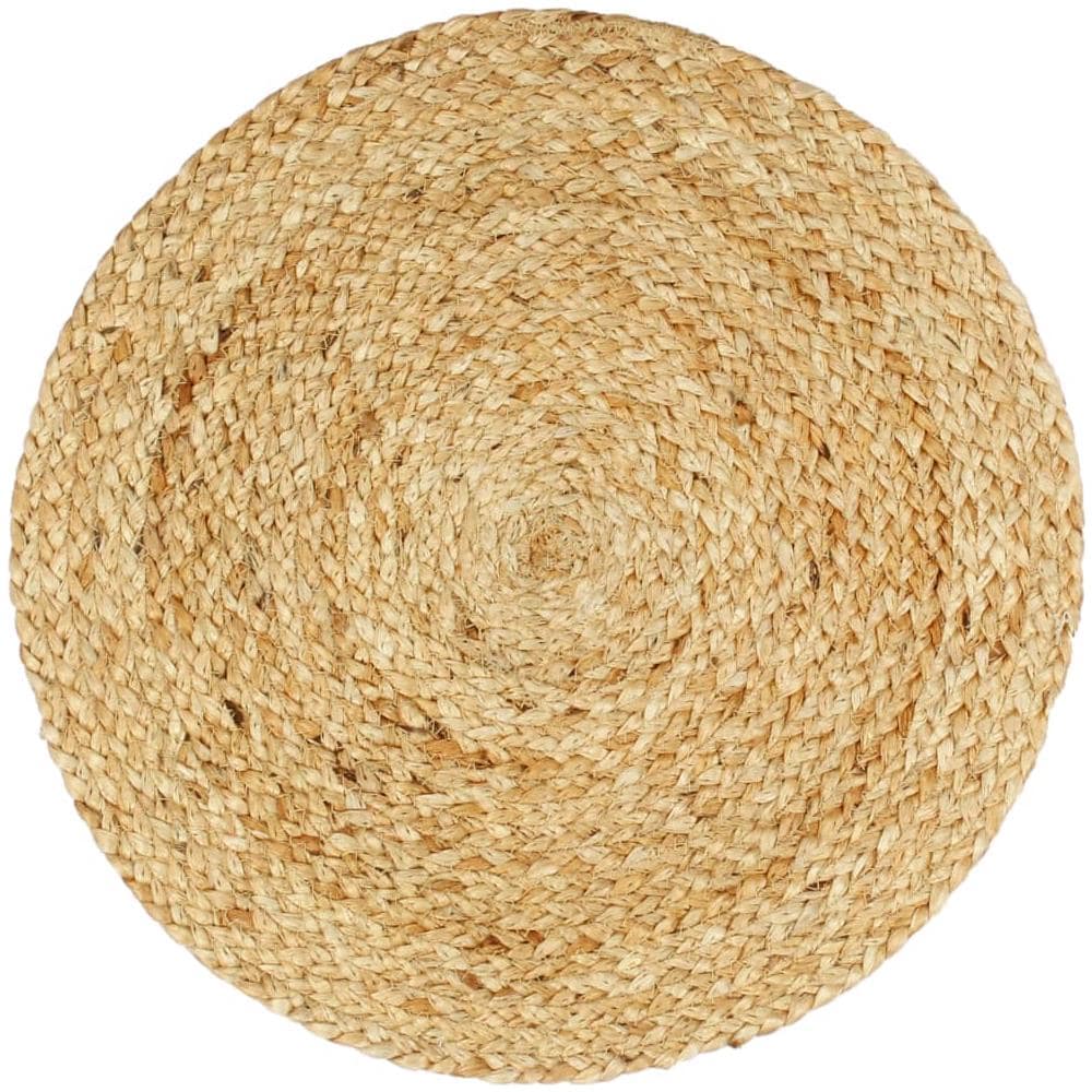 Tovagliette 4 pz Naturale Neutro 38 cm Rotonde in Juta - Foto 3