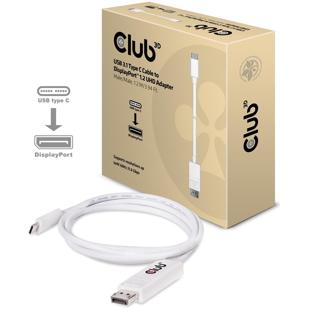 USB 3.1 Type C Cable to DisplayPort 1.2 UHD Adapter - Foto 1