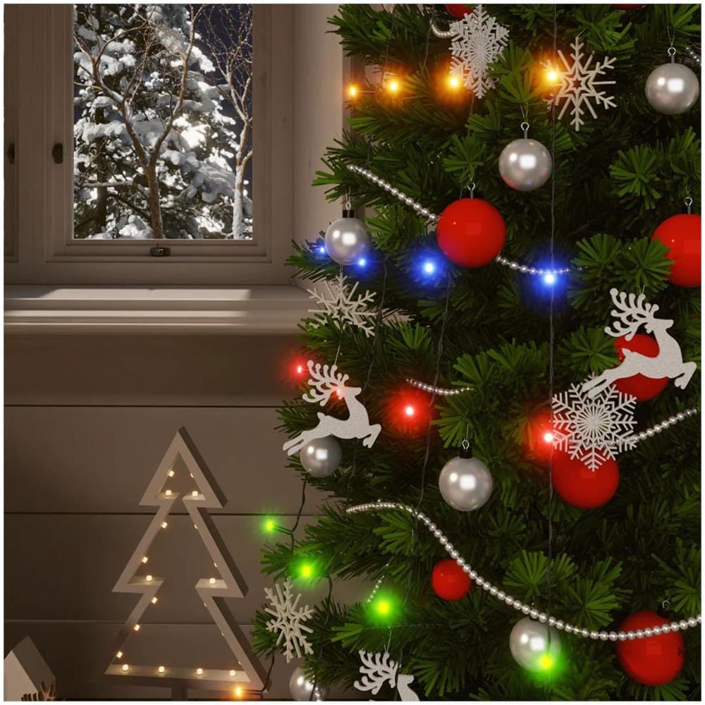 Luci Solari Fatate 5 pz 5x200 LED Bianco Freddo Interni Esterni - Foto 3