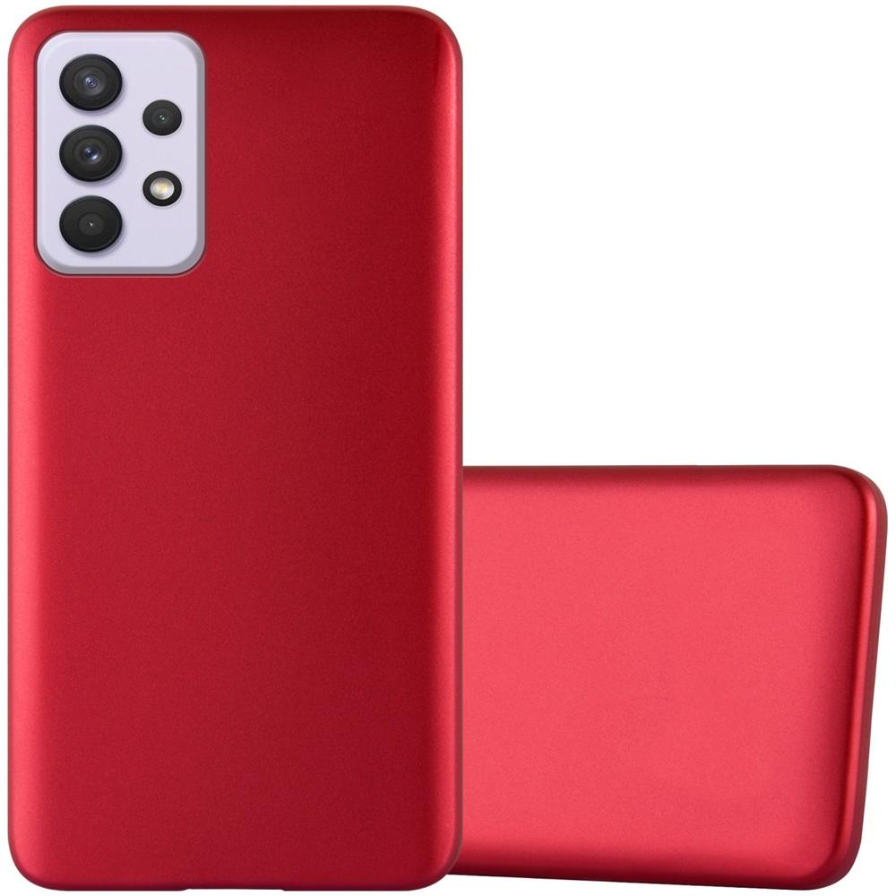 Custodia Compatibile Con Samsung Galaxy A33 5g In Rosso Metallico - Coperchio Protettivo In Silicone Tpu Flessibile - Foto 1