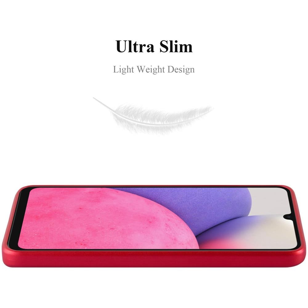 Custodia Compatibile Con Samsung Galaxy A33 5g In Rosso Metallico - Coperchio Protettivo In Silicone Tpu Flessibile - Foto 2