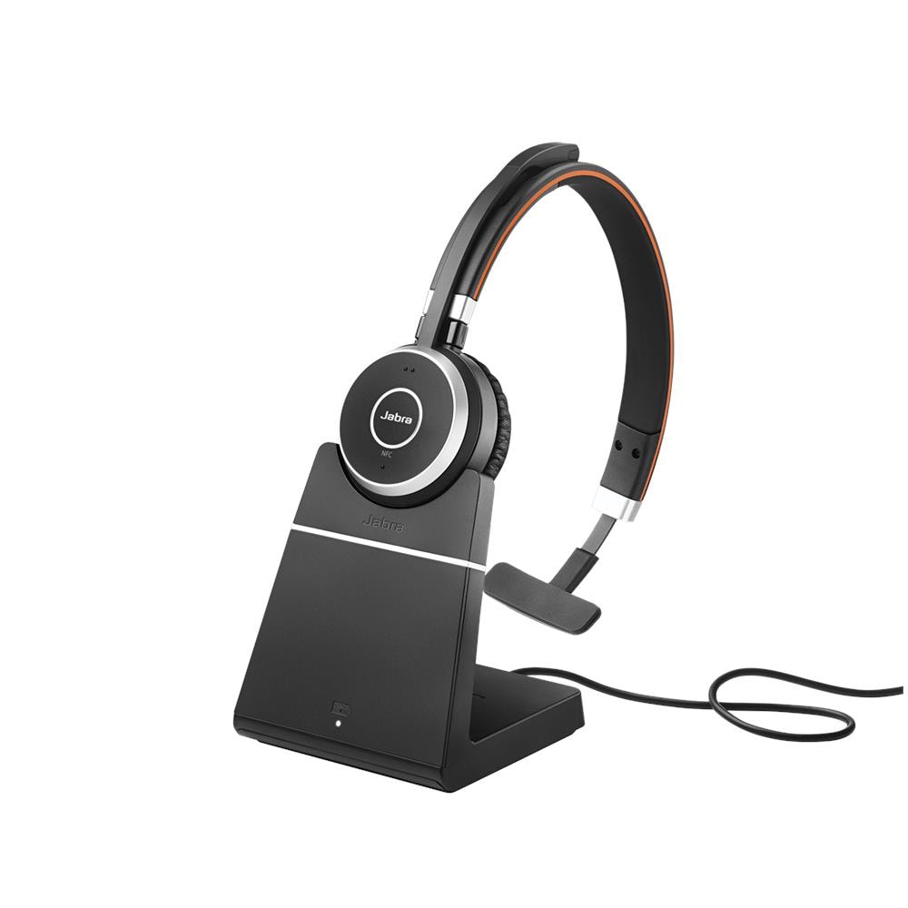 Evolve 65 Auricolare Con cavo e senza cavo A Padiglione Musica e Chiamate Micro-USB Bluetooth Base di ricarica Nero - Foto 1
