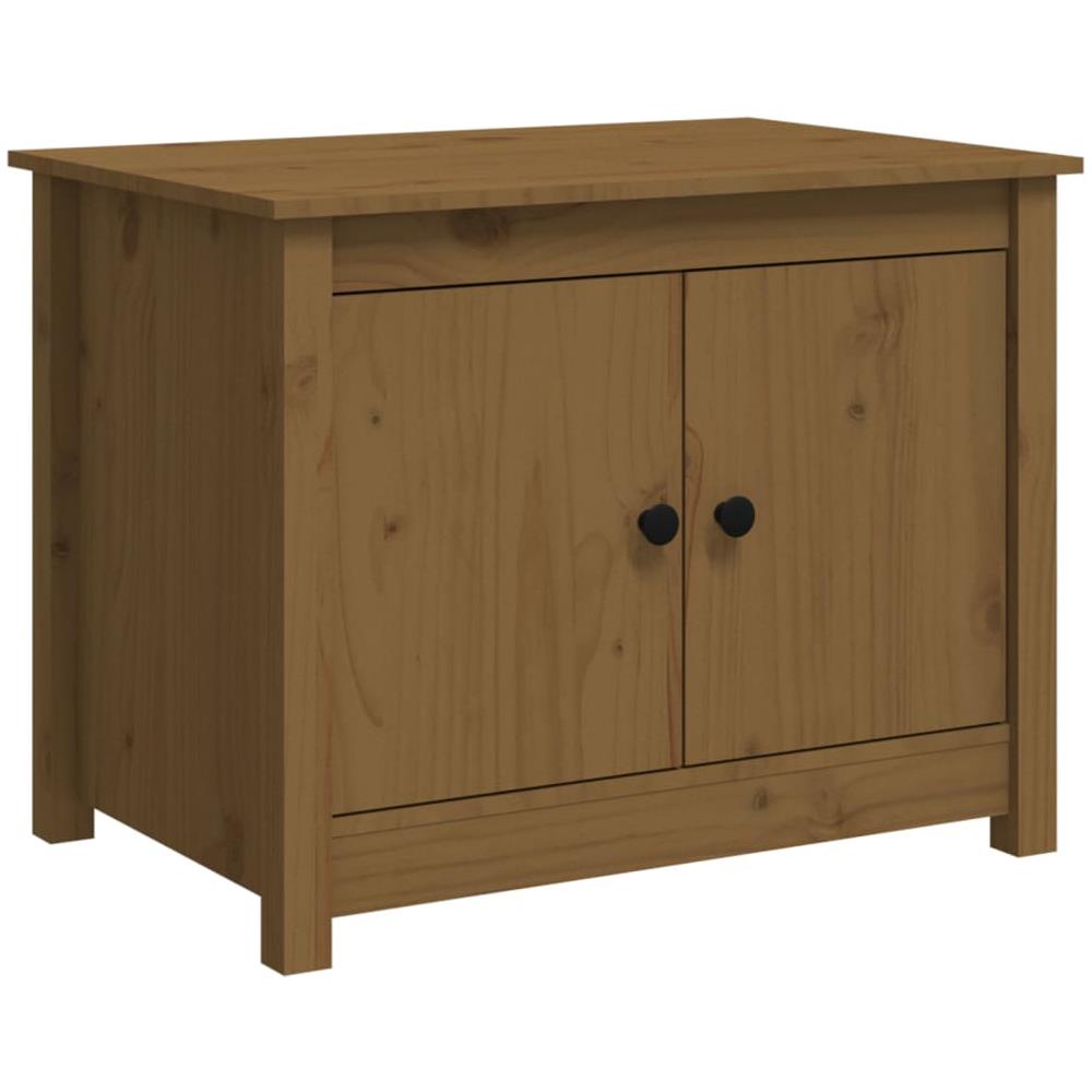 Tavolino Da Salotto Miele 71x49x55 Cm In Legno Massello Di Pino - Foto 2