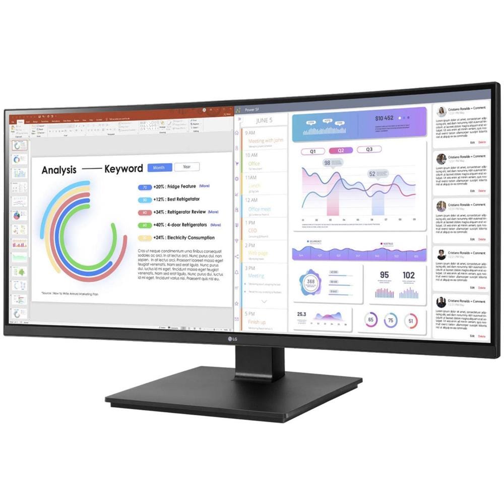 34ba75qe-b.aeu 86,7cm (34"") 21:9 Ips Ultrawide Uwqhd Monitor Hdmi /dp /usb-c [energieklasse F] (34ba75qe-b) - Foto 2