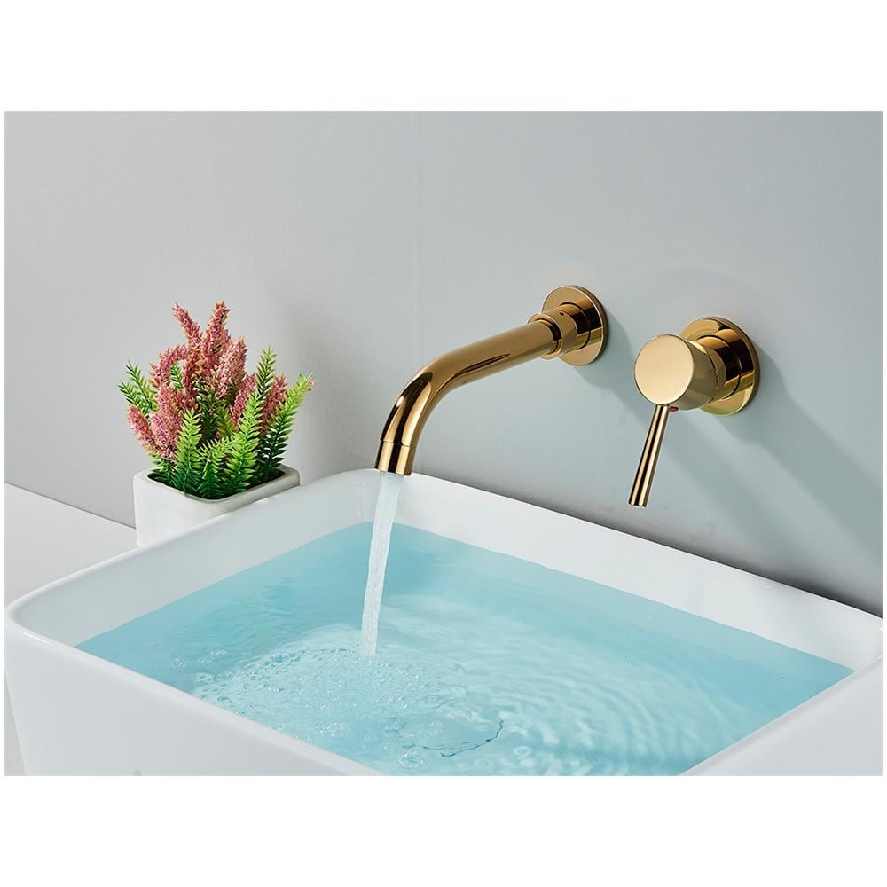 Rubinetto per lavabo da bagno, Blackswan, tipo M165, modello oro lucido, misura 20 cm - Foto 2