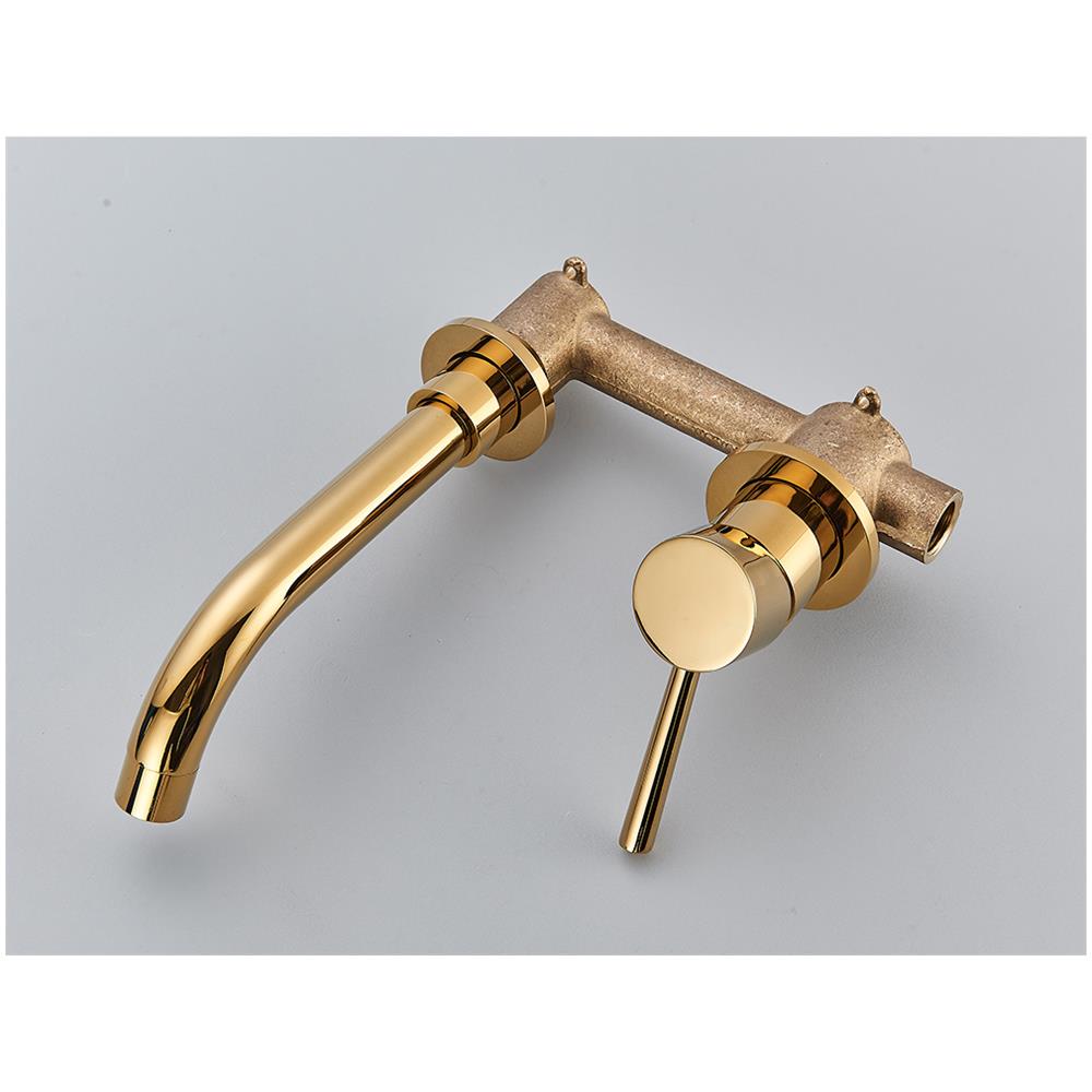 Rubinetto per lavabo da bagno, Blackswan, tipo M165, modello oro lucido, misura 20 cm - Foto 4