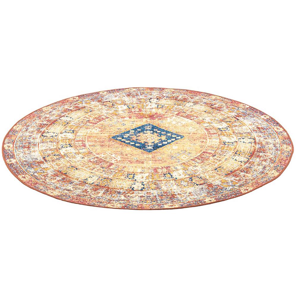 Tappeto da patio Funky Orient di Ø100 cm, color ruggine, per interni ed esterni - Foto 1