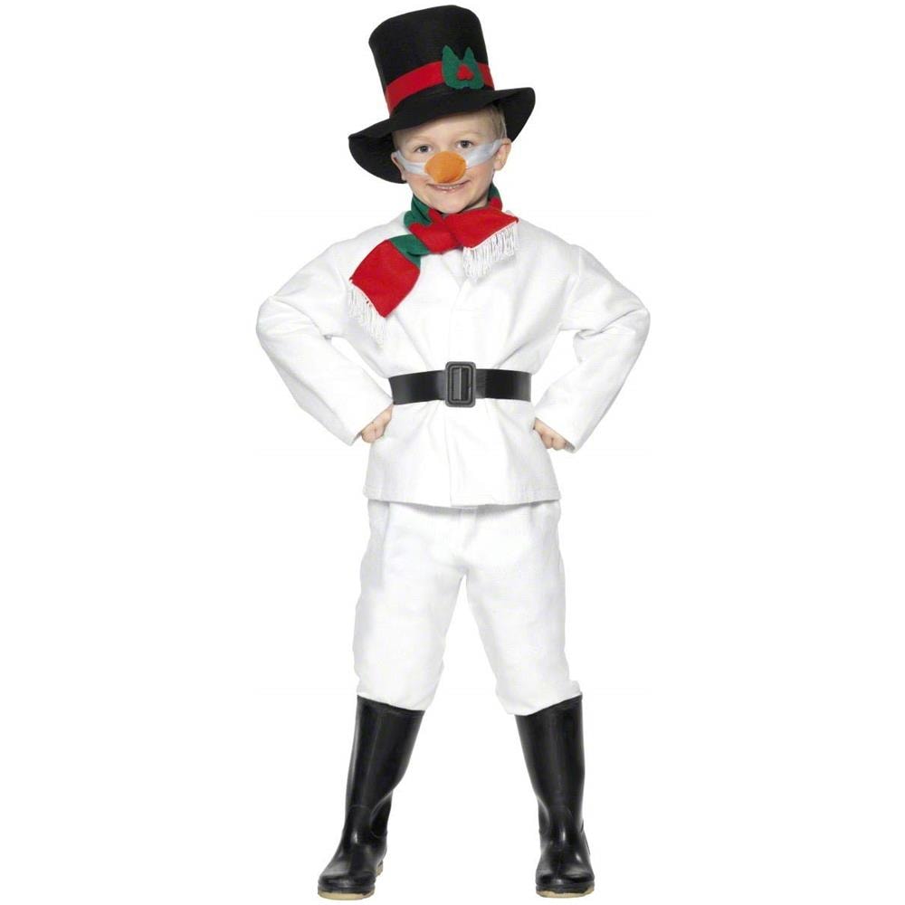 Costume Da Bambino Pupazzo Di Neve Natale 7 A 9 Anni - Foto 3