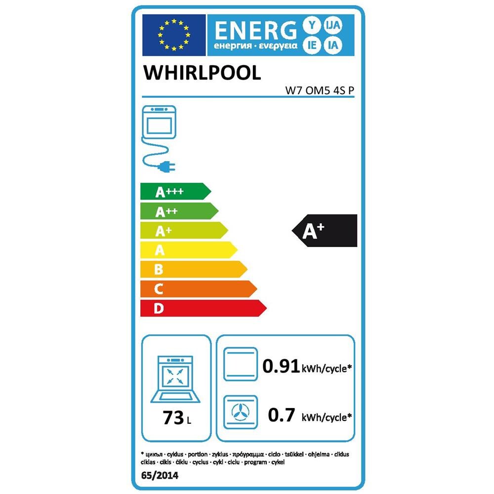 Forno Elettrico da Incasso W7 OM5 4S P Capacità 73 L Multifunzione Ventilato Potenza 3650 W Colore Inox - Foto 2