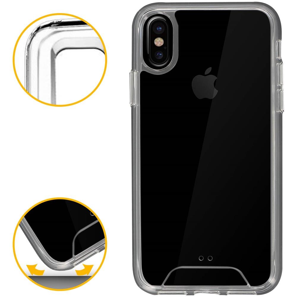 Cover Iphone X / Xs Cover Crystal Bi-materia - Trasparente - Foto 5