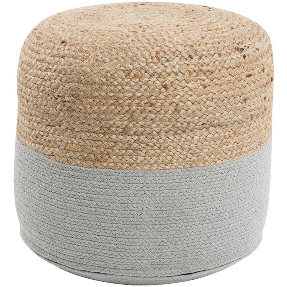 Pouf Grigio Chiaro 46x48cm Dalama - Foto 1