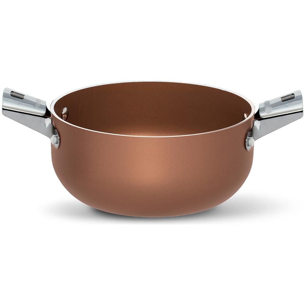 Casseruola 2 Maniglie Acciaio Inox 24 Cm Rivestimento Effetto Rame Biotank - Foto 1