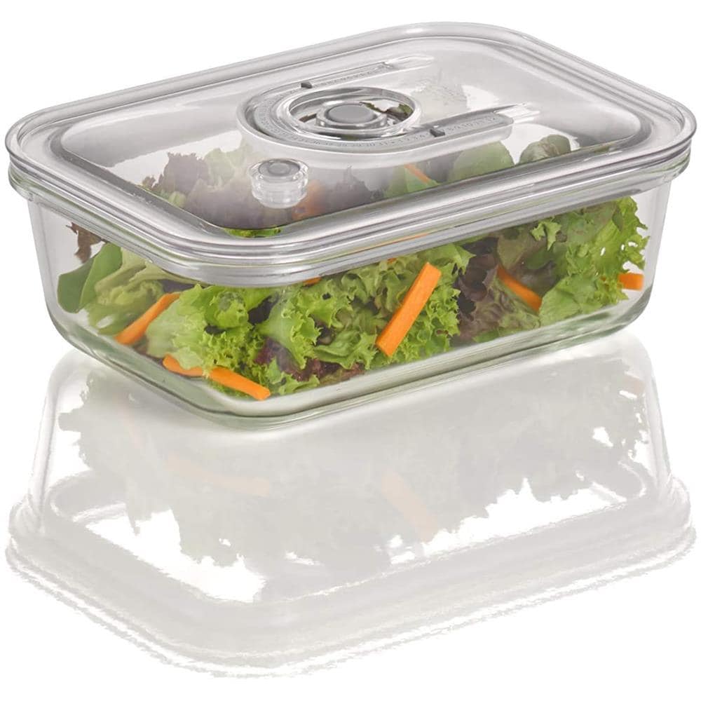 Contenitore Sottovuoto In Vetro Di Alta Qualità Con Coperchio In Tritan Rettangolare Capacità 1000 Ml - Foto 2