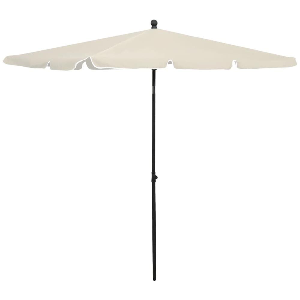 Ombrellone da Giardino con Palo 210x140 cm Sabbia - Foto 1