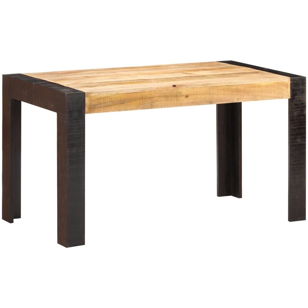 Tavolo Da Pranzo 140x70x76 Cm In Legno Massello Di Mango Grezzo - Foto 1