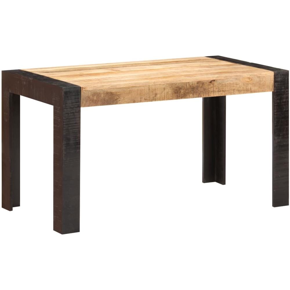 Tavolo Da Pranzo 140x70x76 Cm In Legno Massello Di Mango Grezzo - Foto 7