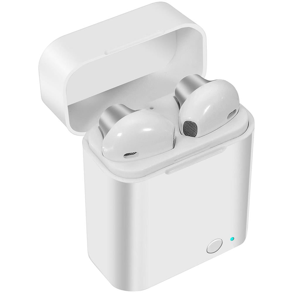 Auricolari Bluetooth 5.0 Custodia Di Ricarica 12h Tasto Di Comando - Argento - Foto 2