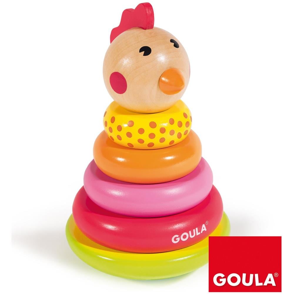 Gioco della Gallina Impilabile in Legno Multicolore - Foto 1