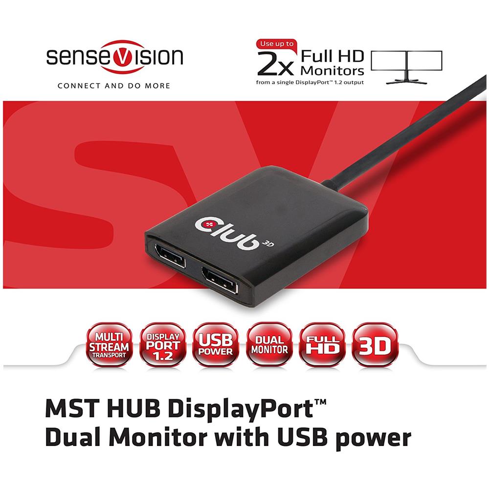 Hub di Trasporto Multi Stream DisplayPort 1.2 Dual Monitor - Foto 2
