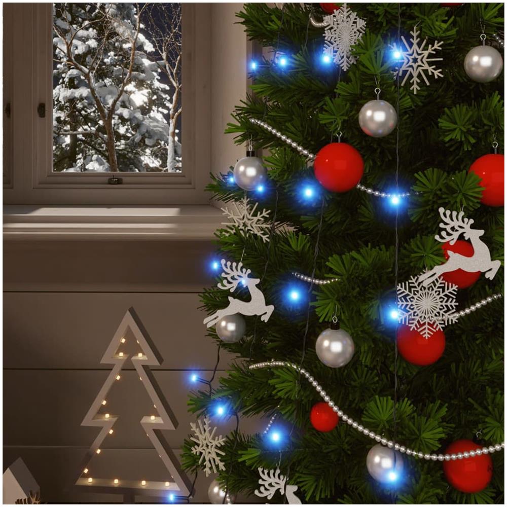 Luci Solari Fatate 5 pz 5x200 LED Blu Interni Esterni - Foto 3