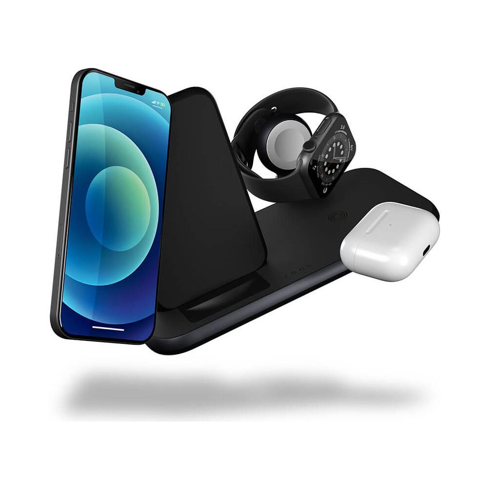Supporto Di Ricarica Wireless 4 In 1 Presa Usb-c Da 45 W, Nero - Foto 2