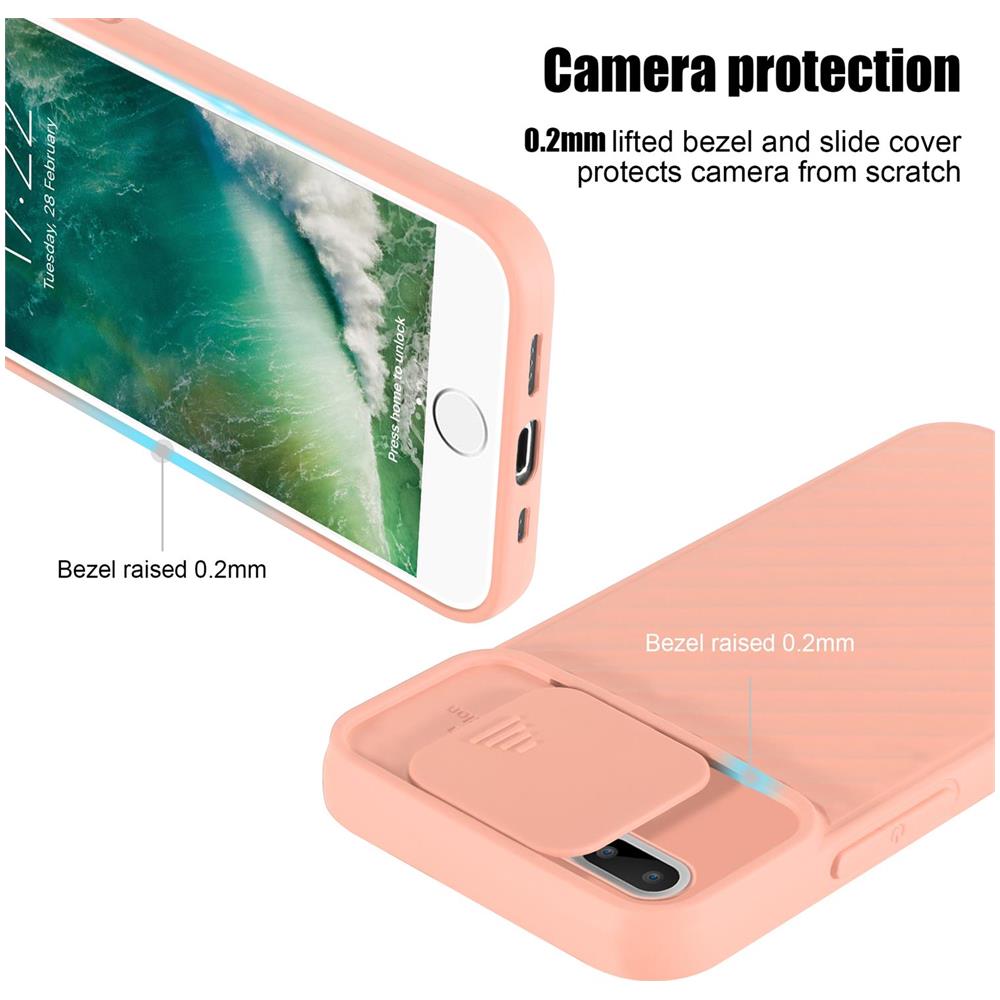 Custodia Compatibile Con Apple Iphone 7 Plus / 7s Plus / 8 Plus In Opaco Rosso - Coperchio Protettivo In Silicone Tpu Flessibile E Con Protezione Per La Fotocamera - Foto 2