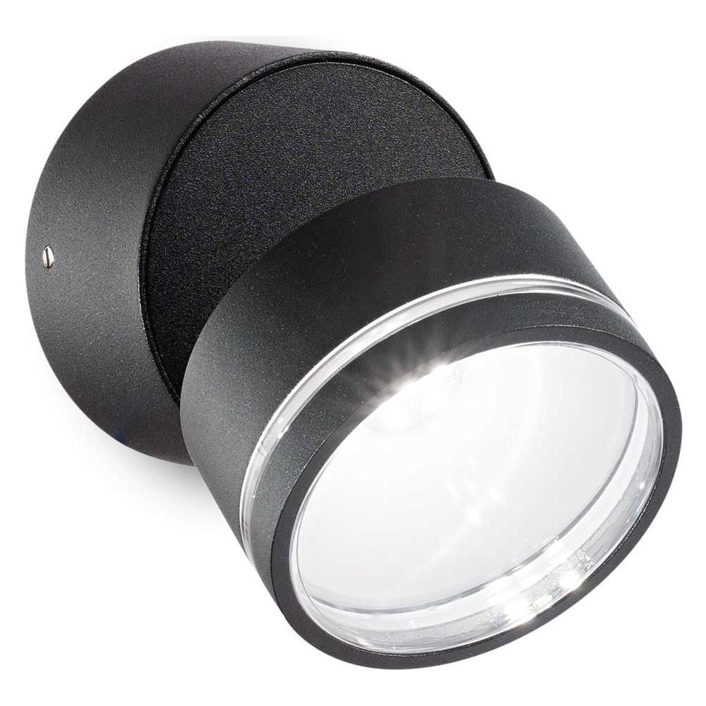 Omega Ap Round Nero 4000k Lampada Applique - 285504 - Foto 2
