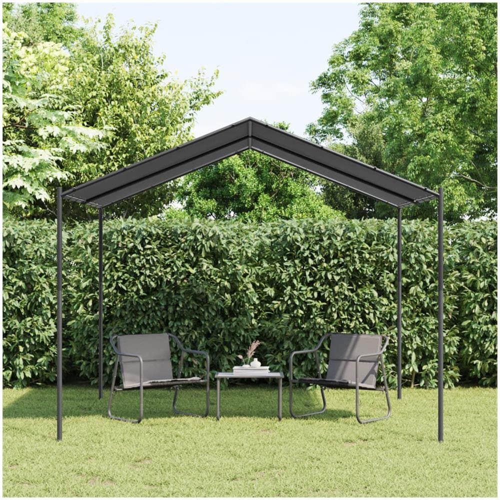 Tenda A Baldacchino Antracite 3x3 M In Acciaio E Tessuto - Foto 1