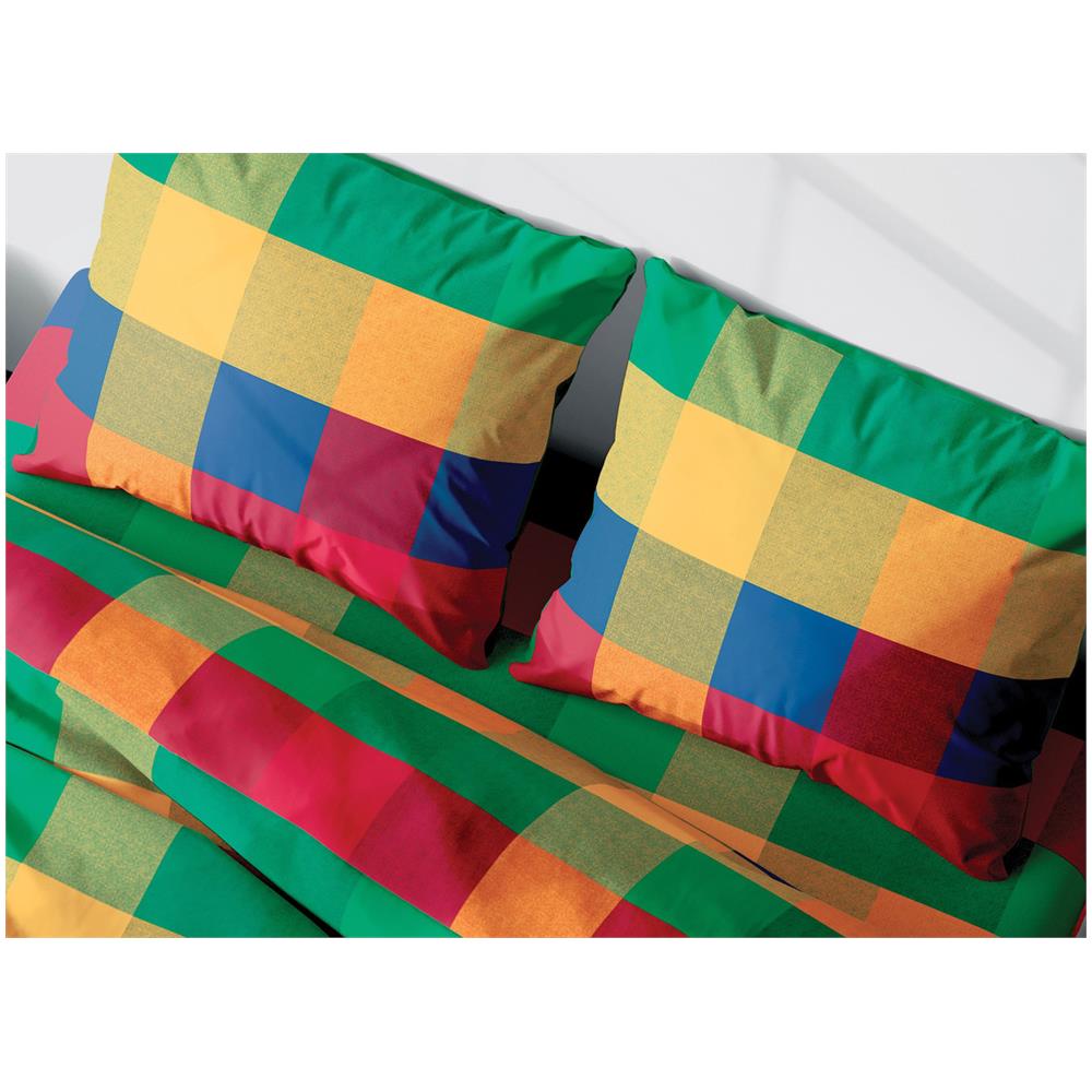 Sacco Copripiumino In Morbida Flanella 100% Cotone Dis.scotland Singolo Rosso - Foto 5