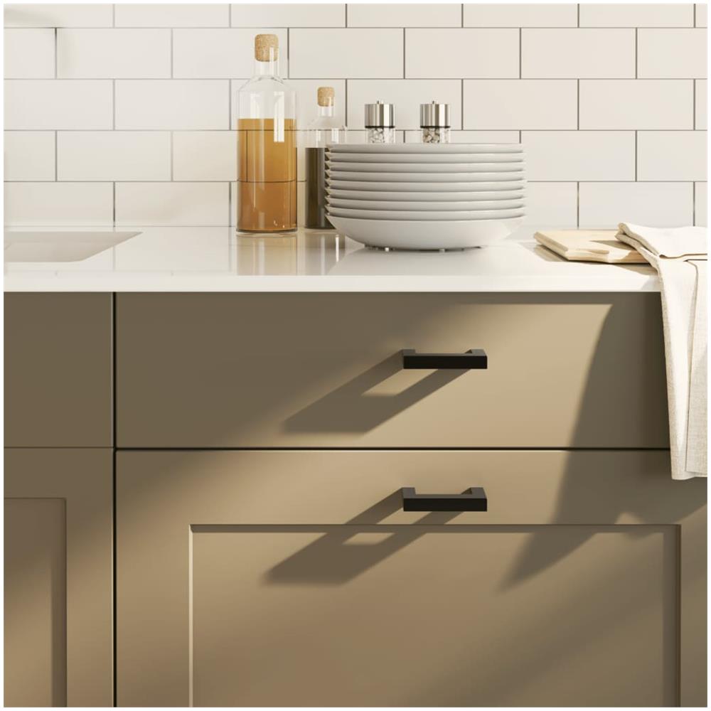 Maniglie per Mobili 20pz Nere 64 mm in Acciaio Inox - Foto 1