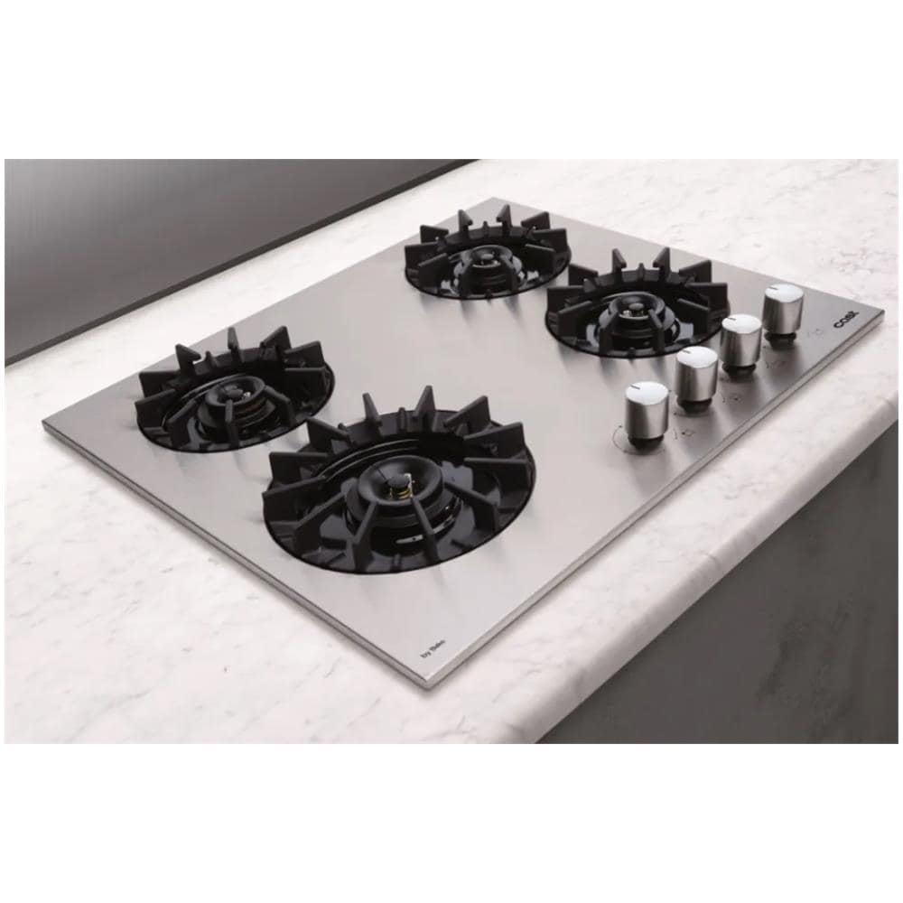 Piano Cottura HIPD64222ST da incasso 60 Cm 4 Zone Di Cottura Griglie in Ghisa Colore Inox - Foto 3