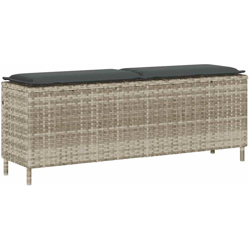 Panca da Giardino con Cuscino 110x30x40,5 cm in Polyrattan - Foto 1