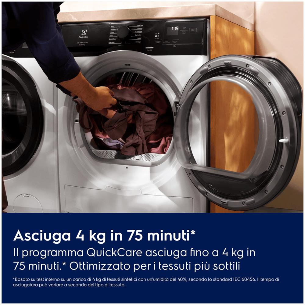 Asciugatrice Pompa di calore Libera installazione EW6H1ZBG9C Caricamento frontale 9 kg Bianco - Foto 2
