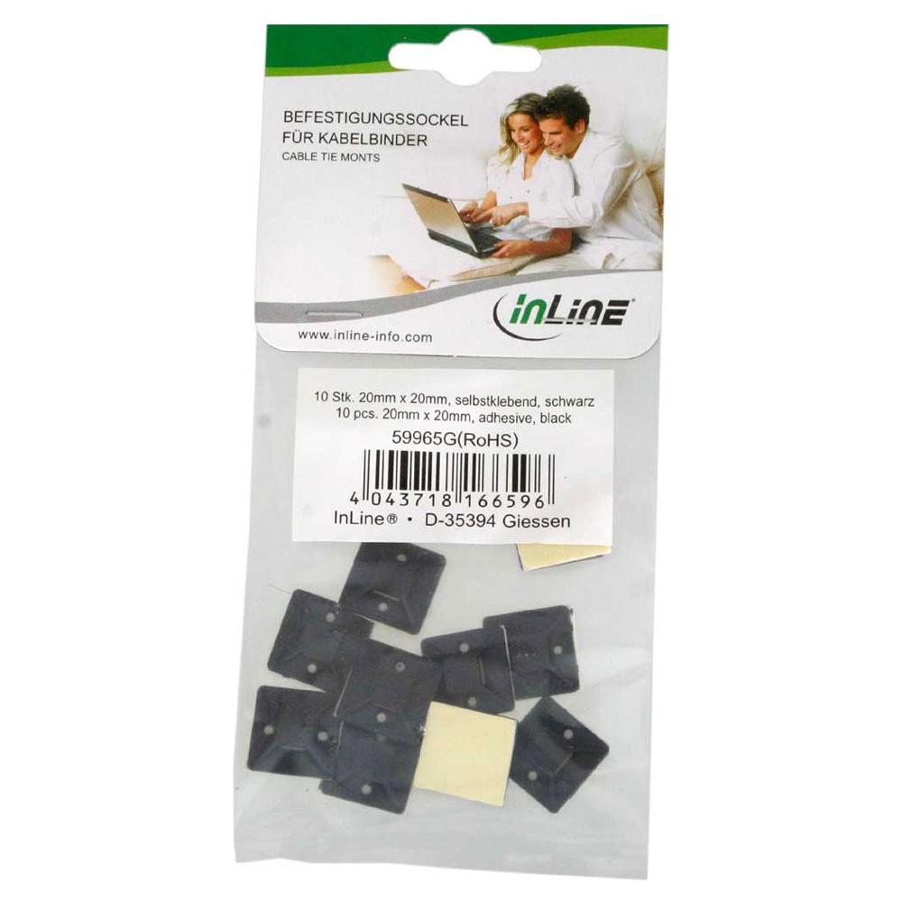 basette adesive 20x20mm per fascette da 4,8mm, colore nero, 10pz - Foto 2
