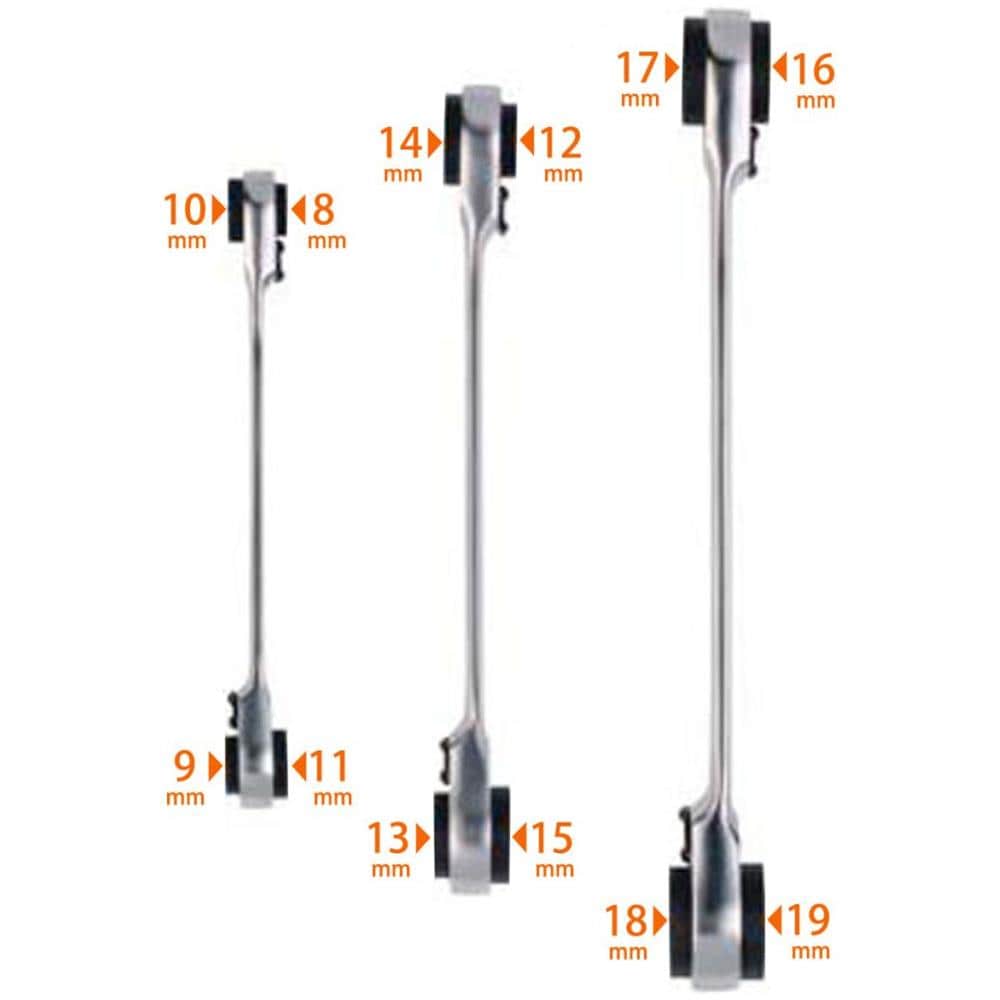 Set Chiavi A Cricchetto Reversibili S4rm / 3t - Foto 2