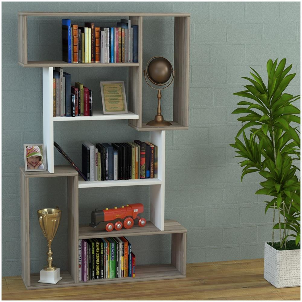 HOMIDEA - Corgin Libreria - Avola / Bianco - Scaffale Per Libri ... HOMIDEA - Corgin Libreria - Avola / Bianco - Scaffale Per Libri ...
