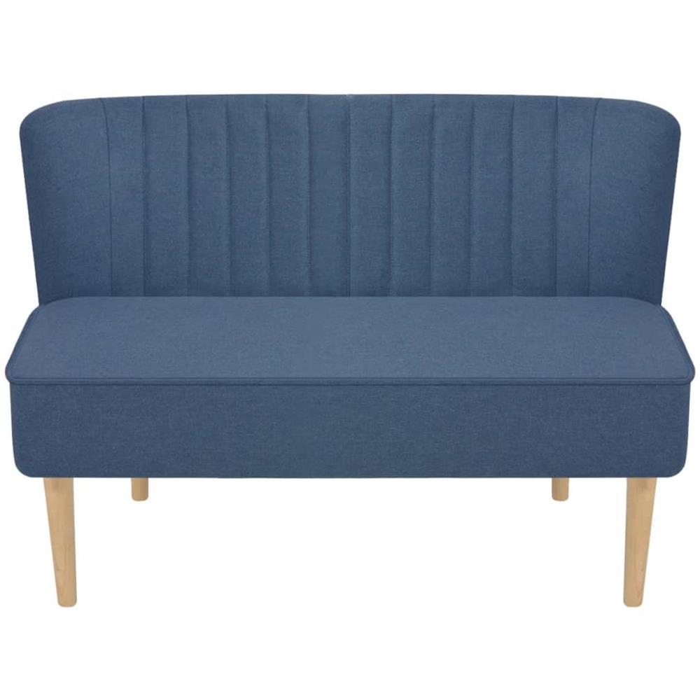 Divano in Stoffa 117x55,5x77 cm Blu - Foto 2