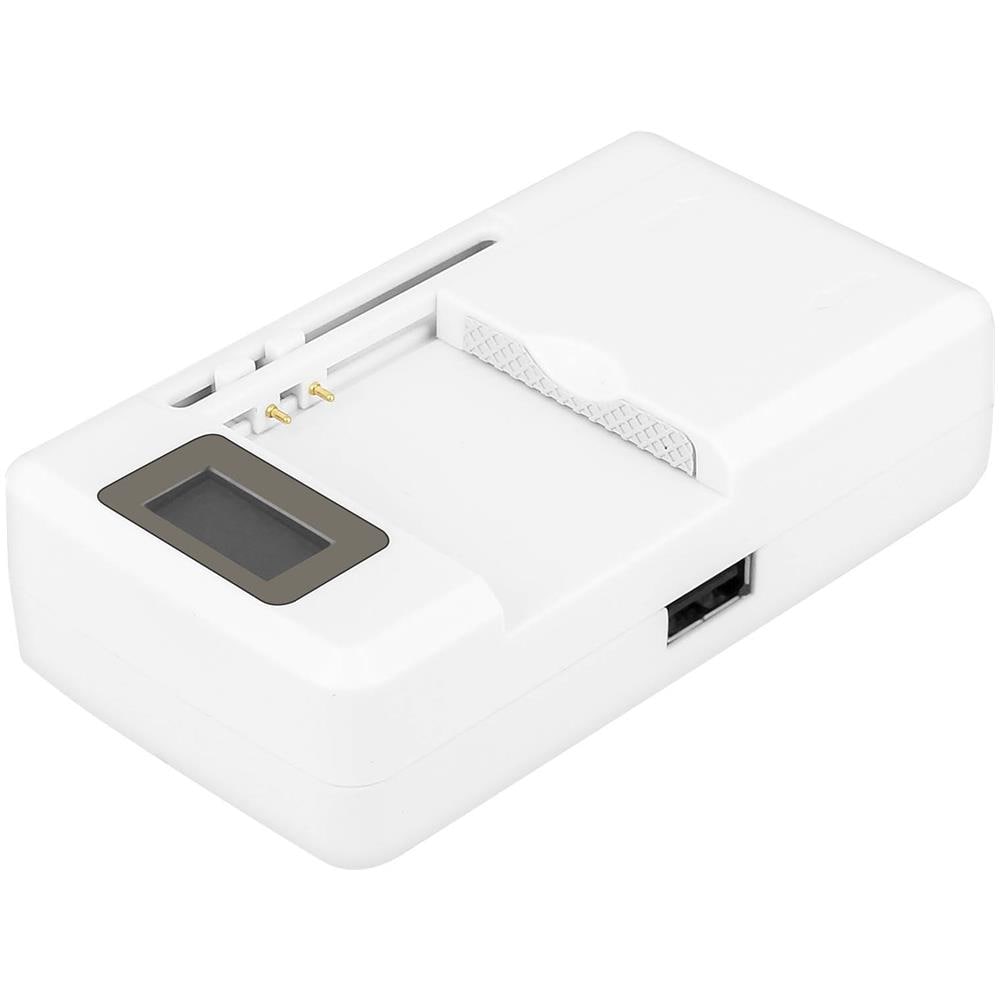 Caricabatterie Universale Smartphone Spia Led + Entrata Usb - Bianco - Foto 2