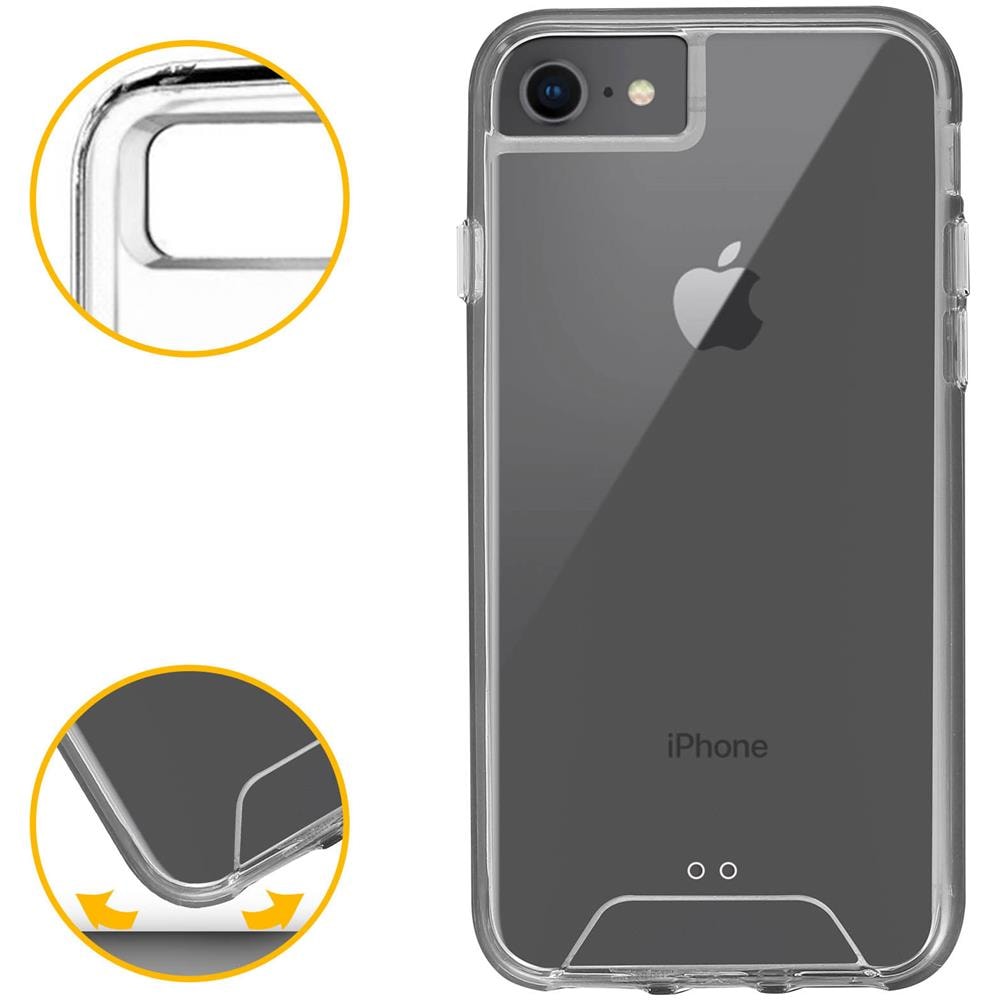 Cover Iphone 6 / 6s / 7 / 8 Cover Crystal Bi-materia - Trasparente - Foto 5