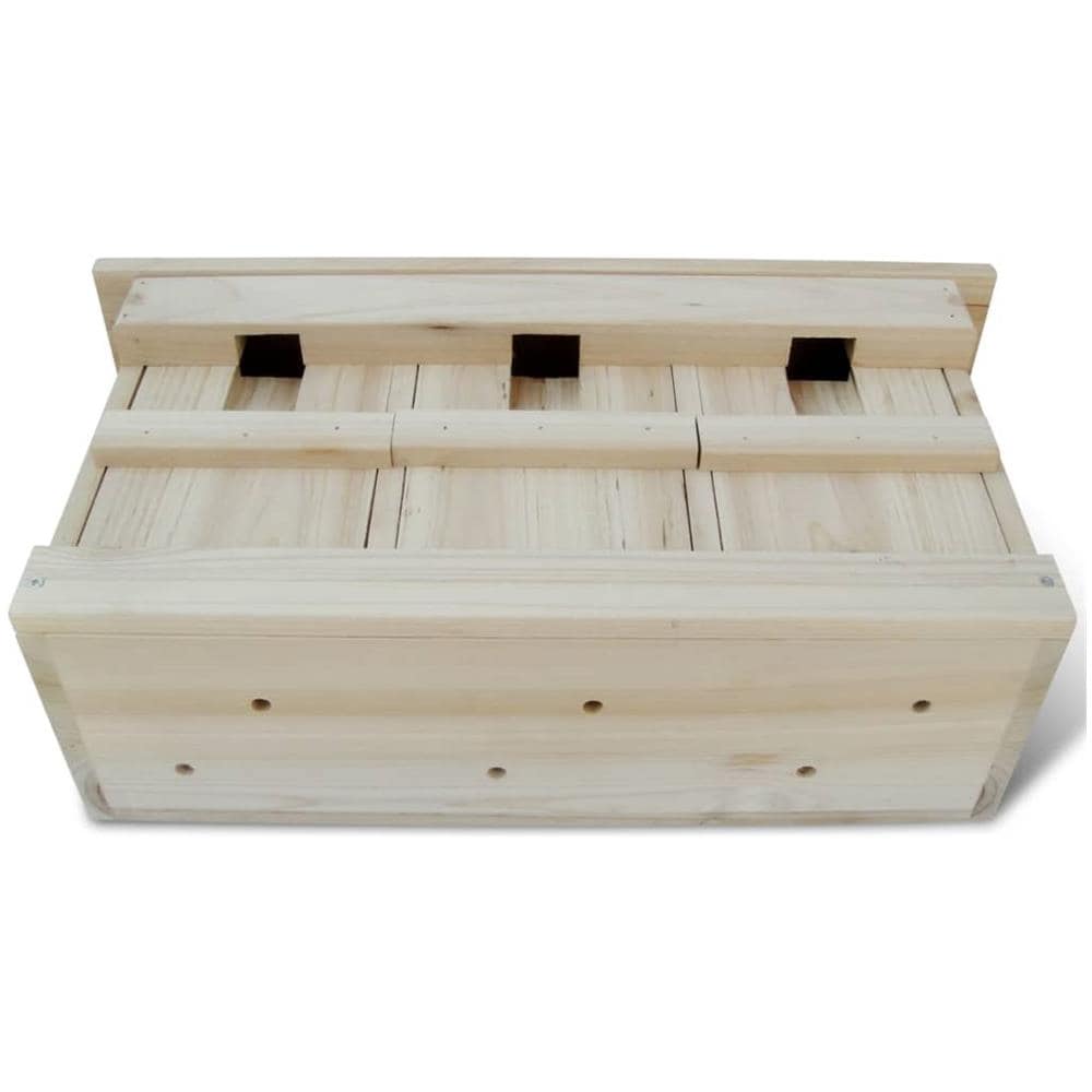 Casette Per Gli Uccelli 2 Pz In Legno 44x15,5x21,5 Cm - Foto 2