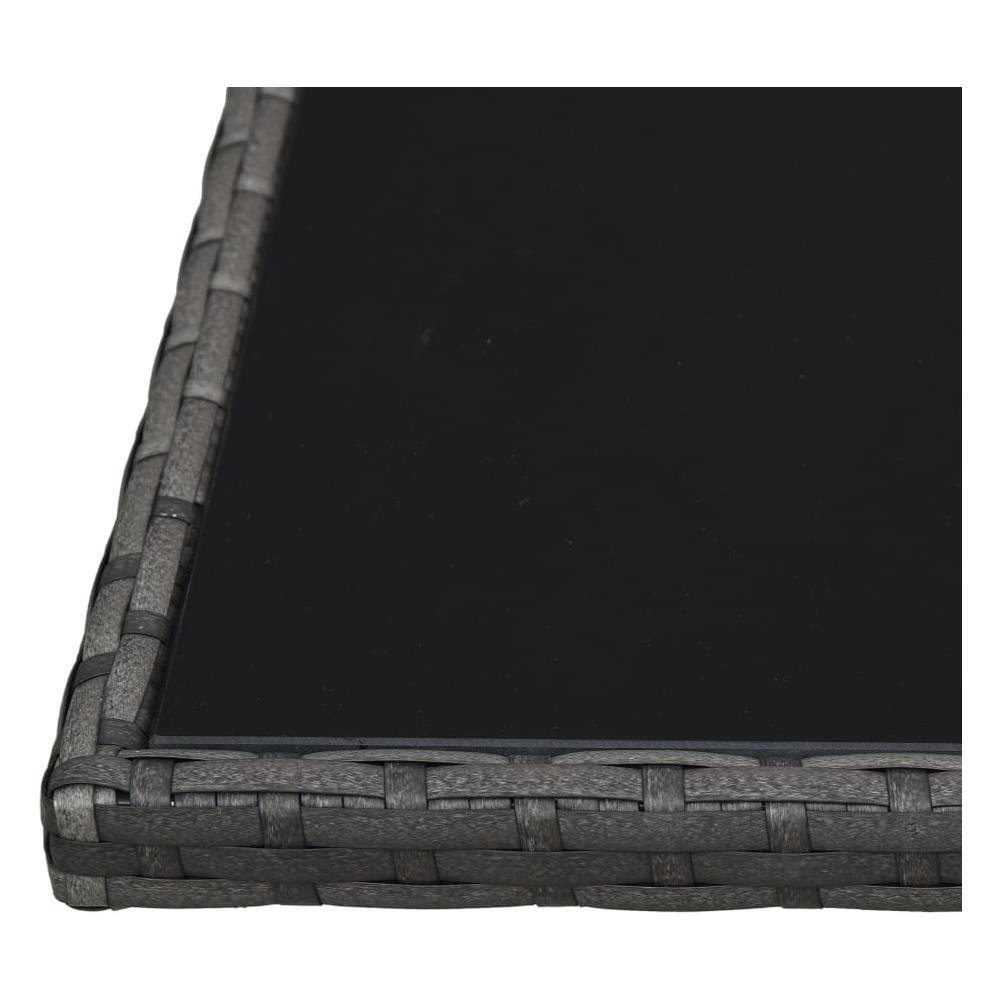 Set Divani Da Giardino 4 Pz Con Cuscini In Polyrattan Grigio - Foto 13