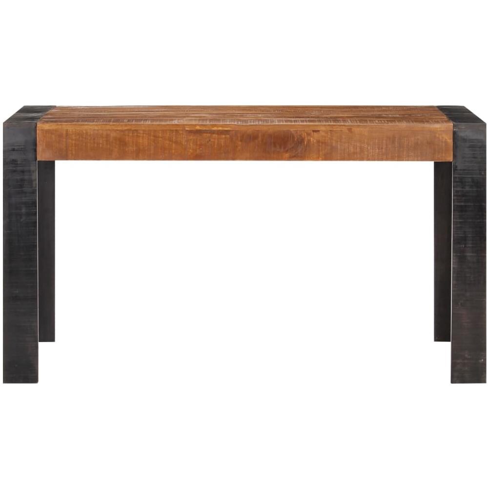 Tavolo Da Pranzo 140x70x76 Cm In Legno Massello Di Mango Grezzo - Foto 2