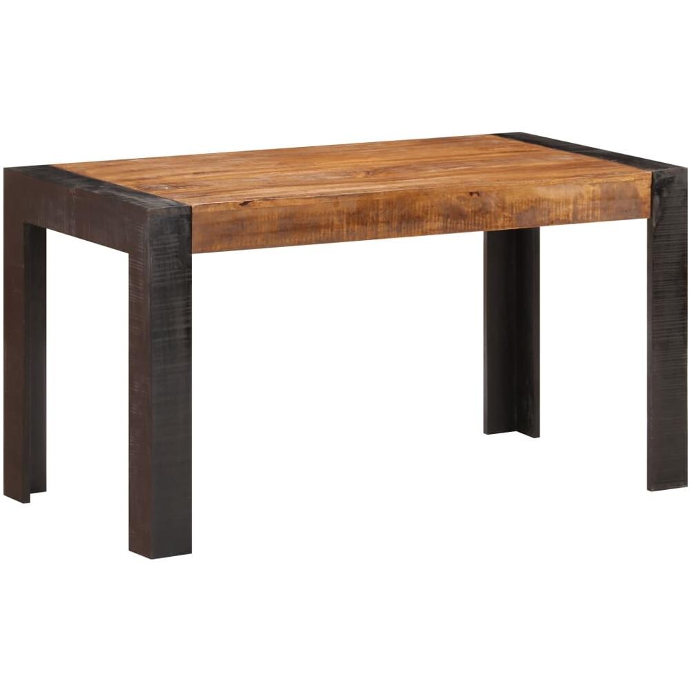Tavolo Da Pranzo 140x70x76 Cm In Legno Massello Di Mango Grezzo - Foto 8