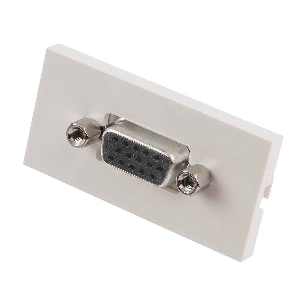 Modulo Snap-In VGA doppia femmina, per prese a muro - Foto 3