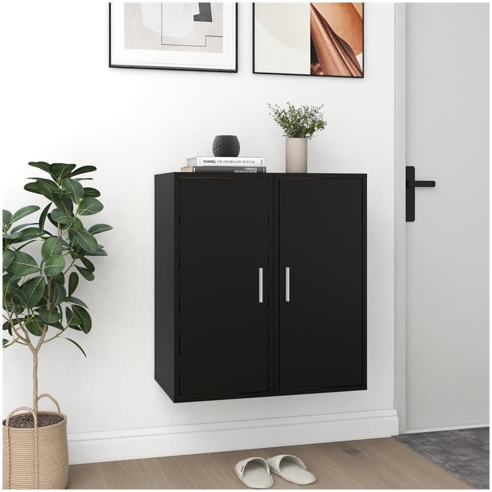 Scarpiere 2 Pz Nere 32x35x70 Cm In Truciolato - Foto 3